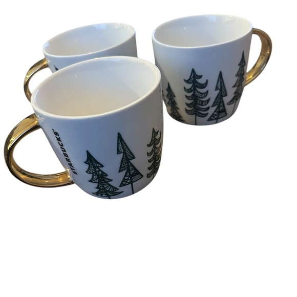 Starbucks 2015 Holiday Christmas Mug Set of 3 - Picture 2 of 6